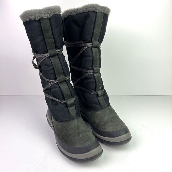 TIMBERLAND Womens Boots Faux Fur Lined Tall Warm Winter Snow Boots Size 6.5 - Picture 2 of 10